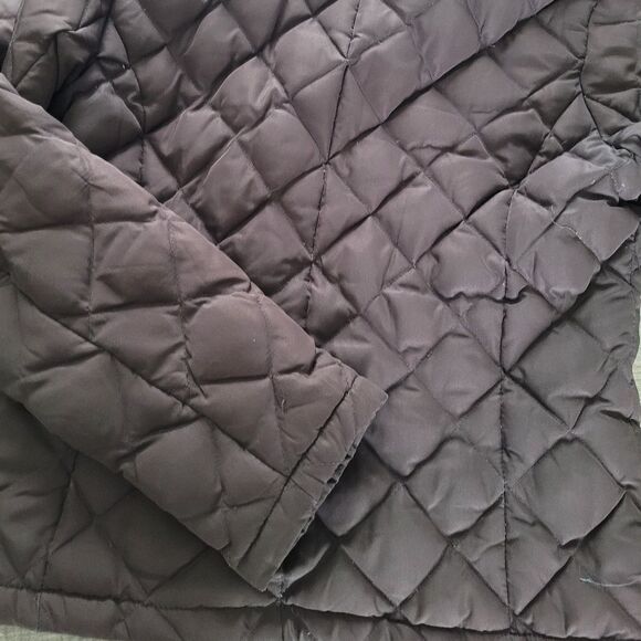 𝅺Kenneth Cole Reaction Lightweight Brown Puffer Jacket Womens Small - Picture 3 of 5